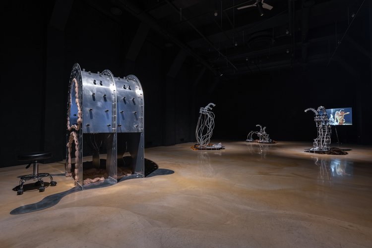 All four exhibition components